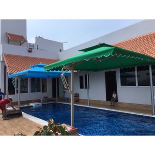 Dù vuông lệch tâm 3M cao cấp (Dù cafe, Dù che nắng, ô cafe, ô lệch tâm)