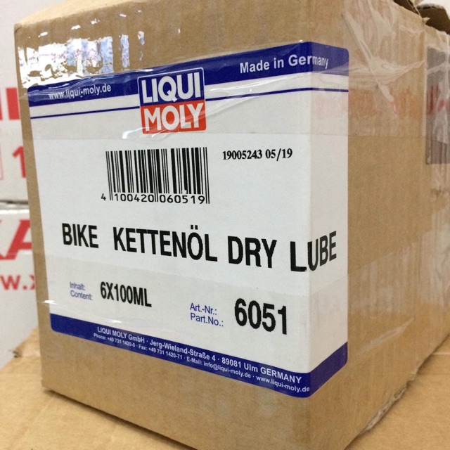 Xe Đạp - Liqui Moly Bike Chain Oil Dry Lube 6051 Dưỡng Sên Xe Đạp Trời Khô Tránh Bám Bụi Made in Germany