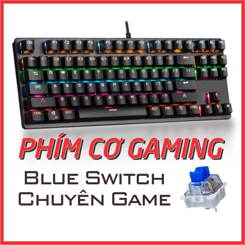 Phím cơ TKL chơi game [SIÊU SALE] phím cơ giá rẻ HJK 917 LED cực đẹp, chống nước | BigBuy360 - bigbuy360.vn