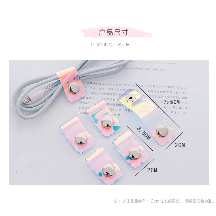 Dây Cáp Dữ Liệu PVC Trong Suốt laser Có Nút Cá Tính