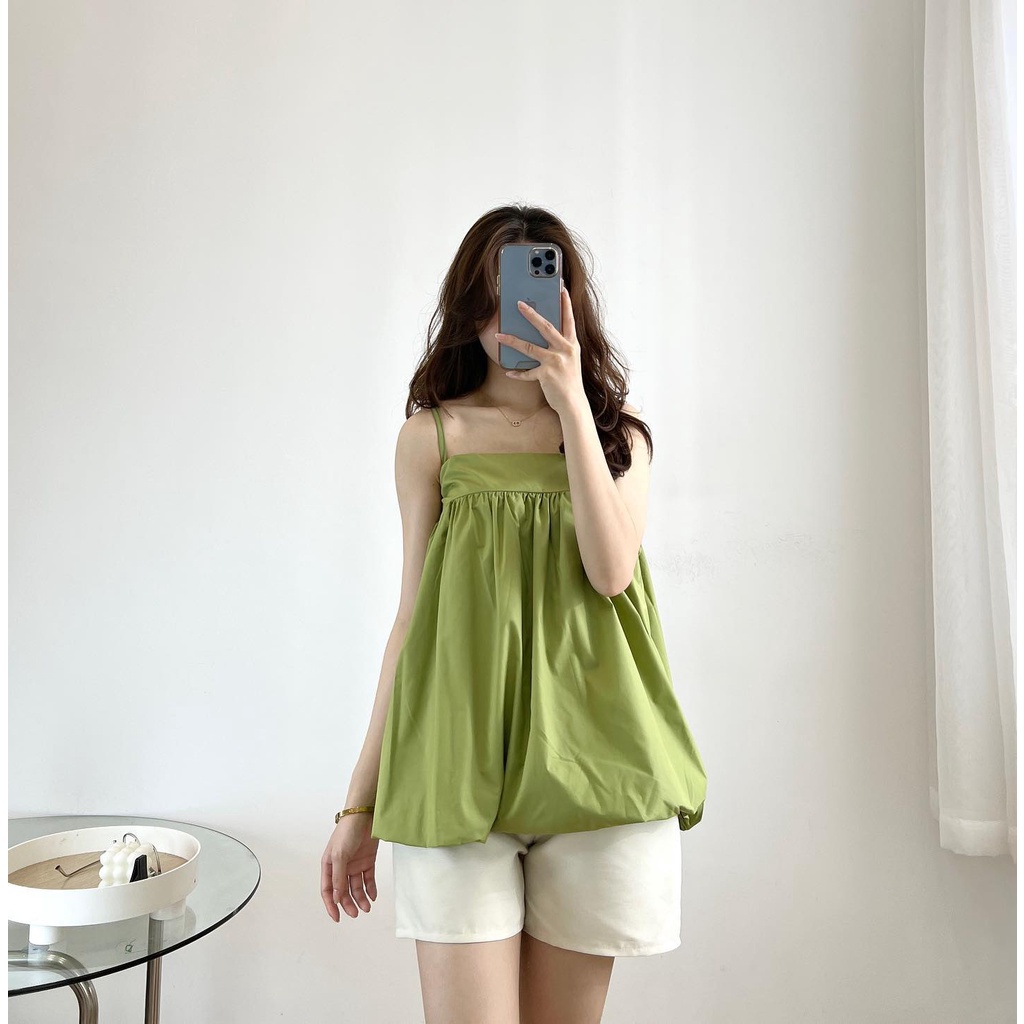 Sét áo hai dây + quần ba màu xinh thời trang nữ Miho house