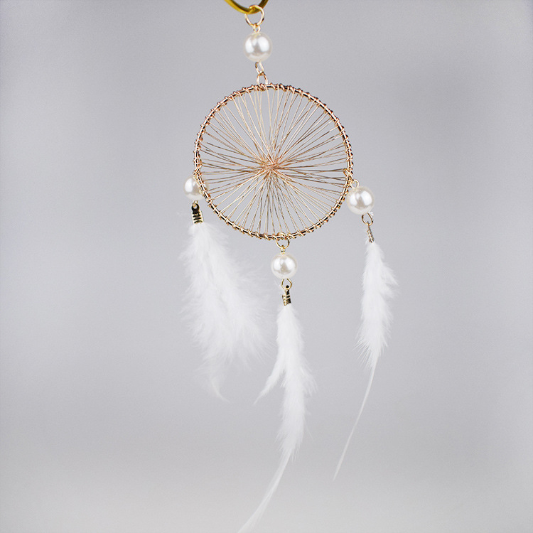 Dreamcatcher Đính Lông Vũ Trang Trí