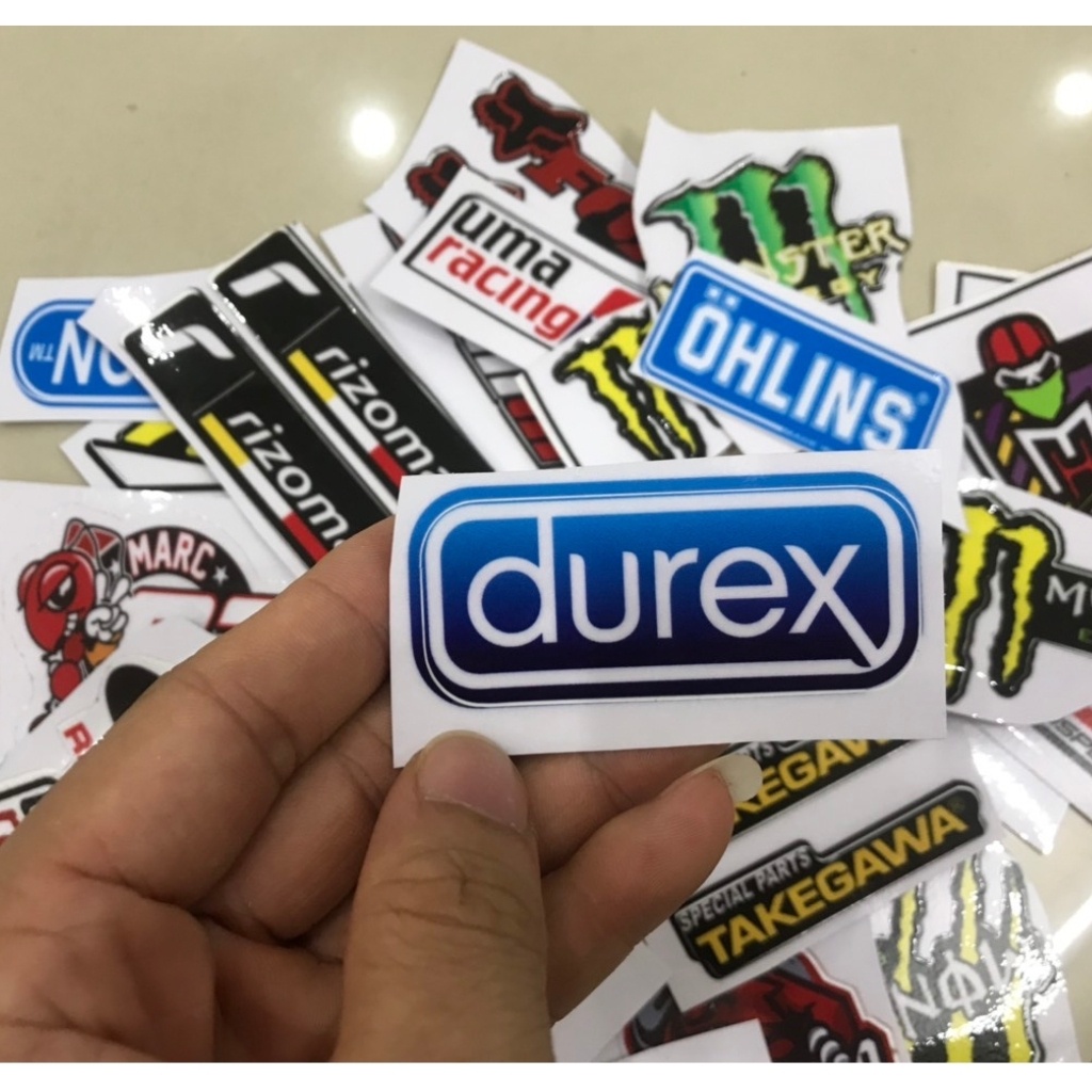 Tem logo thương hiệu các hãng đồ chơi xe dán xe máy, xe đạp chống nước, chống phai màu