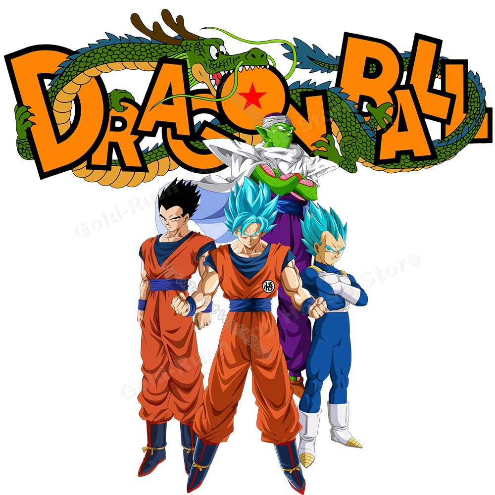 Miếng Dán Ủi Quần Áo Họa Tiết Hoạt Hình Dragon Ball Độc Đáo DIY