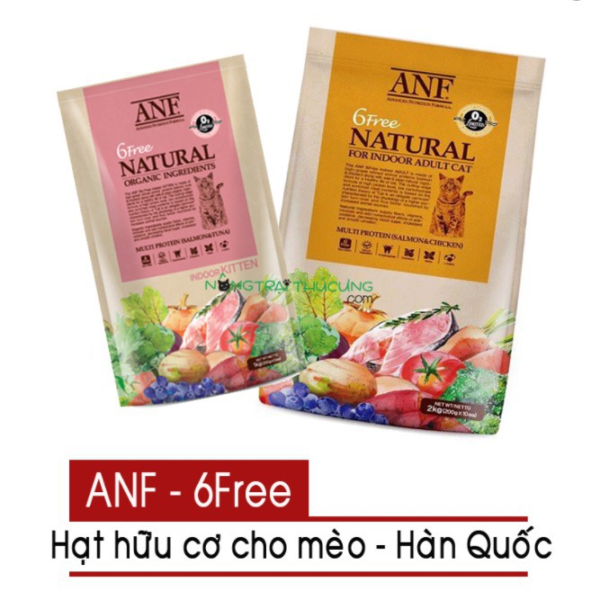 thức ăn mèo hàn quốc ANF 6 FREE - 2kg/túi