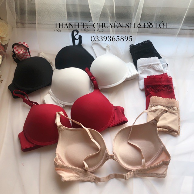 Set Bộ Đồ Lót nữ cao cấp CharmAiry dây mảnh Cài trước tạo khe có gọng nâng đẩy ngực gợi cảm 1501 (  cả bộ ) | BigBuy360 - bigbuy360.vn
