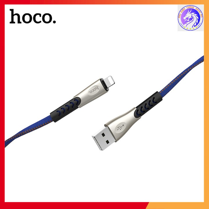 Cáp Sạc Nhanh Dây Dù Lightning 2.4A Dành Cho iPhone Hoco U48 - Dài 1.2m - Hàng Chính Hãng