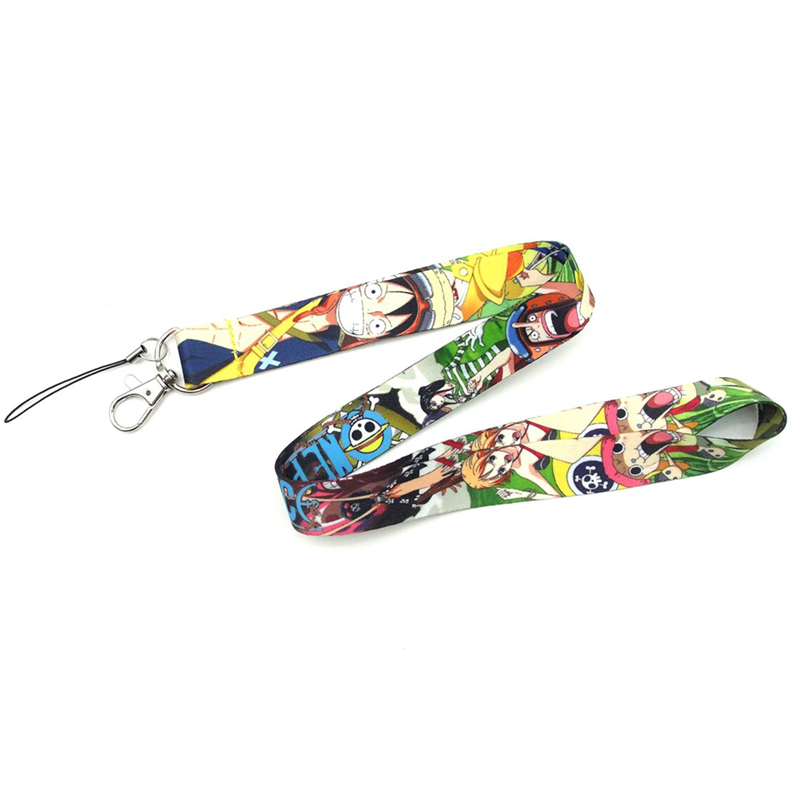 flowersqueen Dây đeo điện thoại phong cách hoạt hình One Piece đa năng độc đáo
