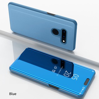 Ốp lưng da khung cứng mặt kính PC dành cho LG G8