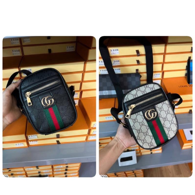 [Có video]Túi đeo chéo GC chất Da PU cao cấp khoá đồng-Túi đeo chéo nam nữ cực đẹp