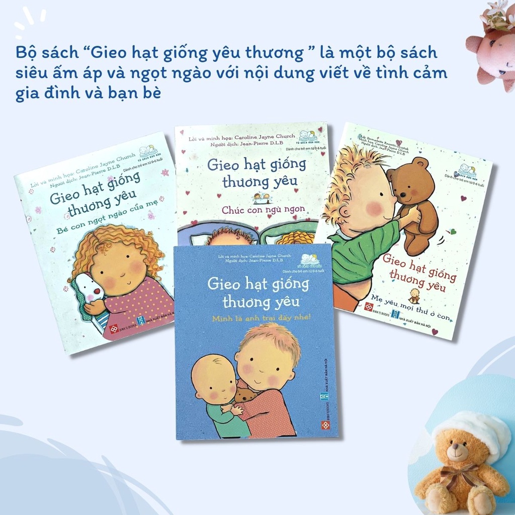 Sách - Gieo hạt giống yêu thương nuôi dưỡng tâm hồn, tình cảm con mỗi ngày (Bộ 8 cuốn)