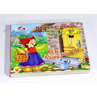 Xếp hình Tia Sáng dạng sách (Puzzle Book) - Cô bé quàng khăn đỏ MSP: PB-002