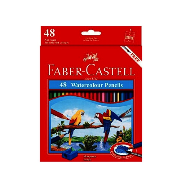 Faber-Castell-114468-Chì Màu Nước Parrot - 48 Màu Dài - Faber-Castell