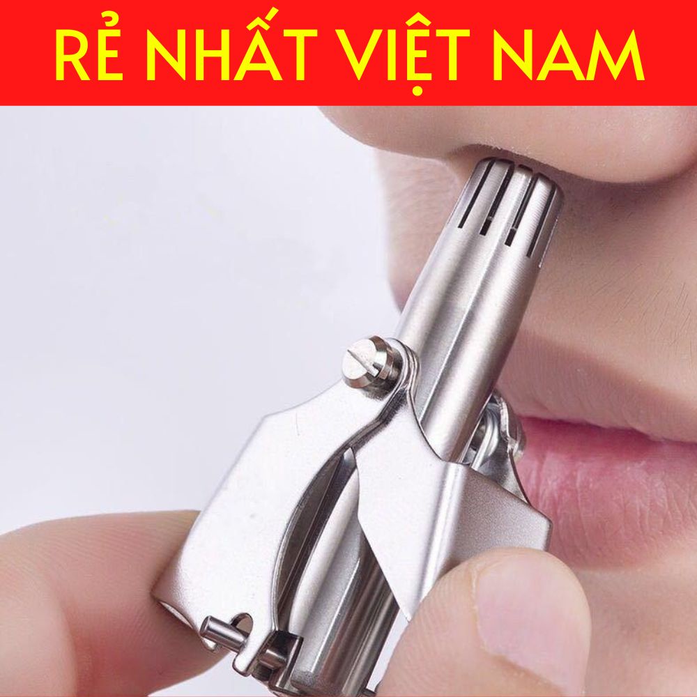 Dụng cụ cắt tỉa lông mũi bằng thép không gỉ cao cấp, máy cắt lông mũi an toàn tiện lợi