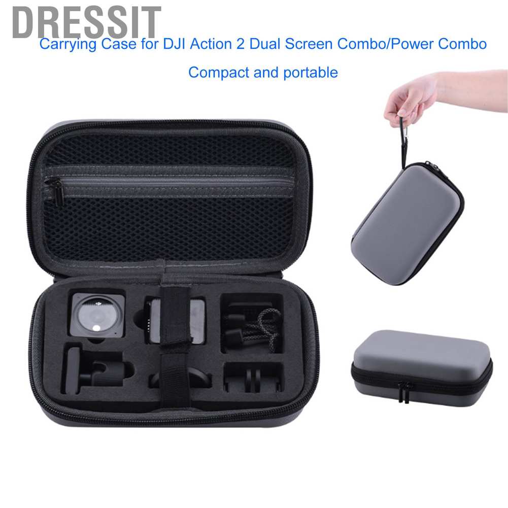 Túi da PU đựng máy ảnh DJI 2 Dual Screen Combo/Power Combo màu xám
 | BigBuy360 - bigbuy360.vn
