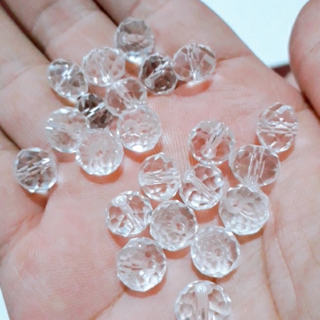 Pha lê bánh cam 10mm : 10 hạt = 15k [ sỉ pha lê các loại ]