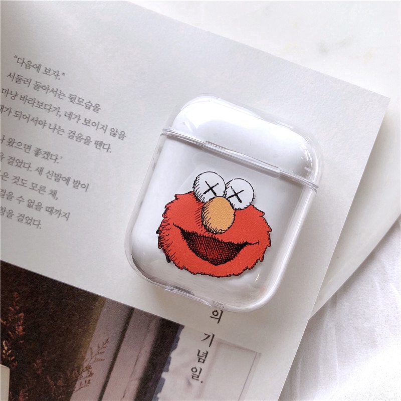 Vỏ đựng tai nghe bluetooth không dây có móc khóa hình hoạt hình xinh xắn