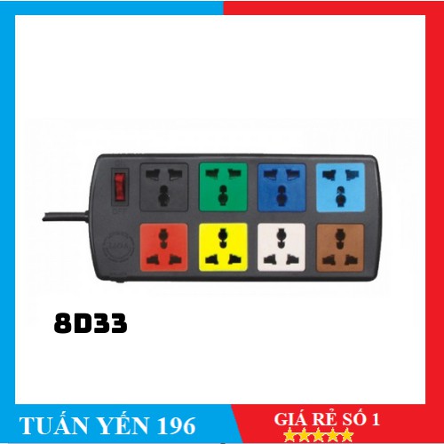 ⚡️ Ổ CẮM KÉO DÀI LIOA 8D33N DÂY DÀI 3M 3 LÕI DÂY⚡️