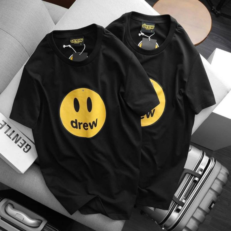 áo thun unisex fom rộng in hình DREW chất liệu cotton  đen trắng | BigBuy360 - bigbuy360.vn