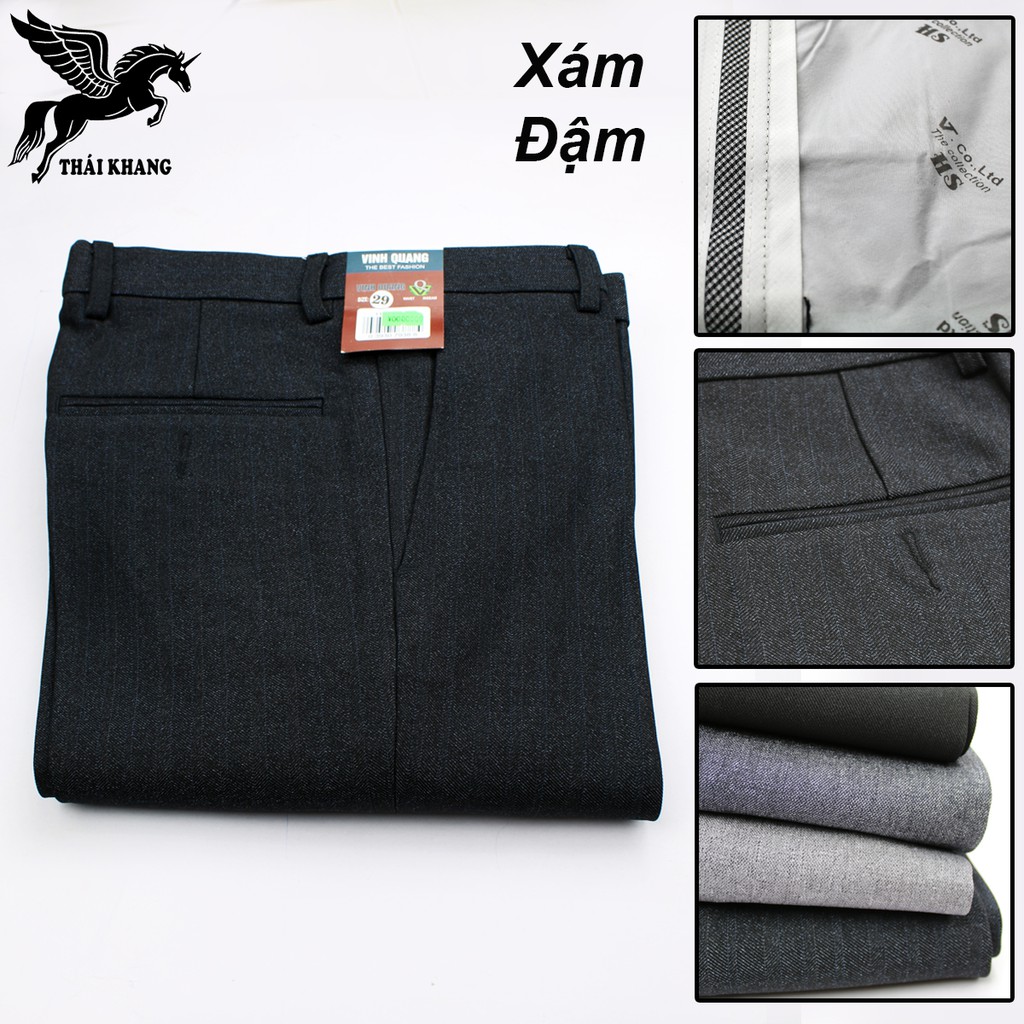 Quần tây nam trung niên cao cấp vải dày không ra màu quần tây công sở size 50-85kg | BigBuy360 - bigbuy360.vn