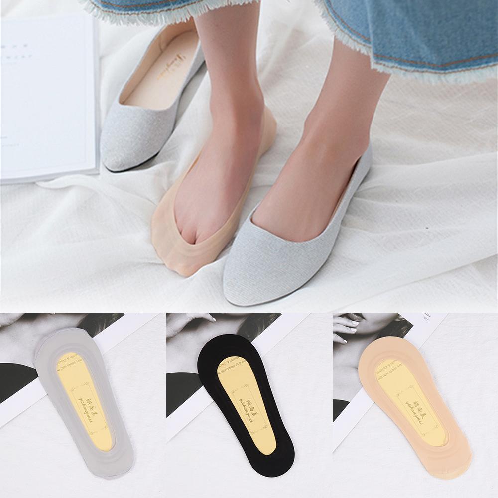 Vớ Thuyền Tàng Hình Cổ Thấp Chống Trượt Thấm Hút Mồ Hôi Thời Trang