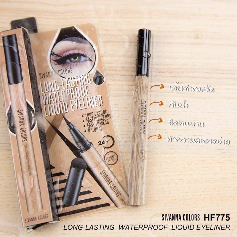 Eyeliner Sivanna, kẻ mắt nước đầu bút lông dễ vẽ, chống nước, không lem không trôi HF775 | BigBuy360 - bigbuy360.vn