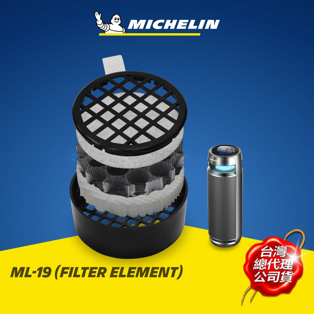 Lõi Hepa lọc không khí và khử mùi xe hơi cho máy lọc Michelin ML-19