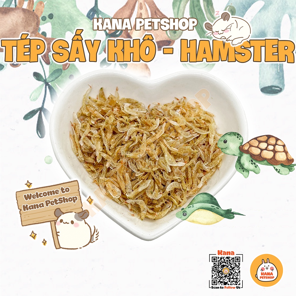 Tép Sấy Khô  Hamster FREESHIP Thức Ăn Hamster Đồ Ăn Dặm Bổ Sung Canxi Cho Hamster , Nhím ....