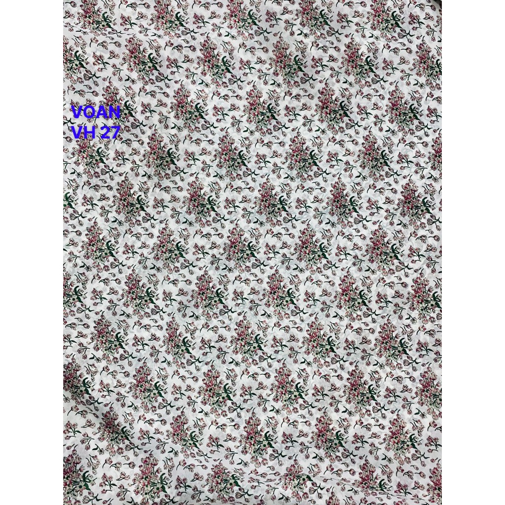 VẢI VOAN  HOA NHÍ - DÒNG VẢI THÔNG DỤNG - 1 MÉT X 1M5