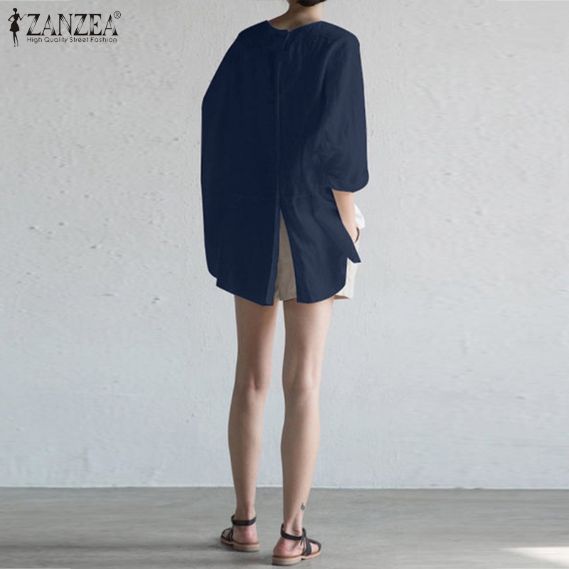 ZANZEA Áo Tay Lửng Dáng Rộng Thời Trang Quyến Rũ Dành Cho Nữ | BigBuy360 - bigbuy360.vn