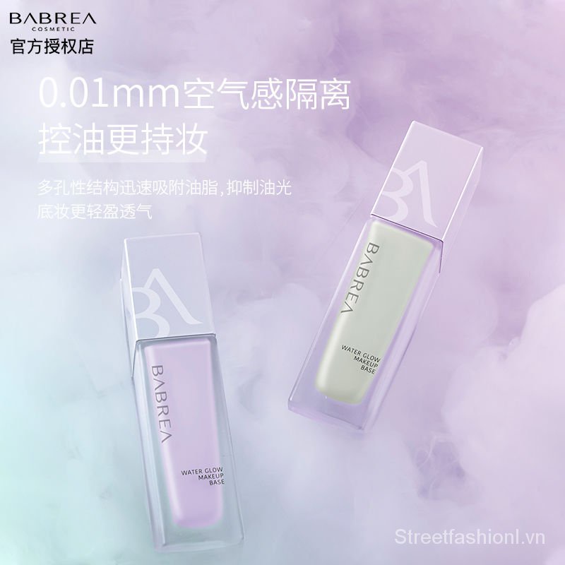 Kem lót trang điểm BABREA dưỡng ẩm kiềm dầu làm sáng da che phủ lỗ chân lông chính hãng | BigBuy360 - bigbuy360.vn