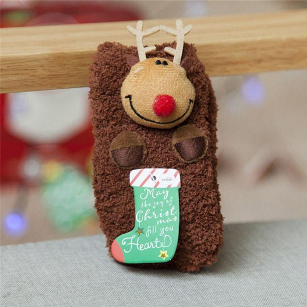 AROMA Vớ Nữ In Họa Tiết Giáng Sinh Dễ Thương Phong Cách Harajuku Nhật Bản