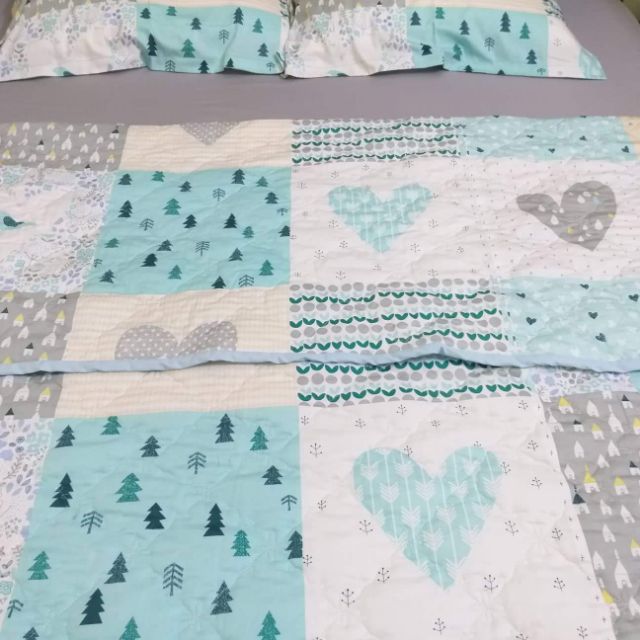 Bộ ga gối coton hàn quốc