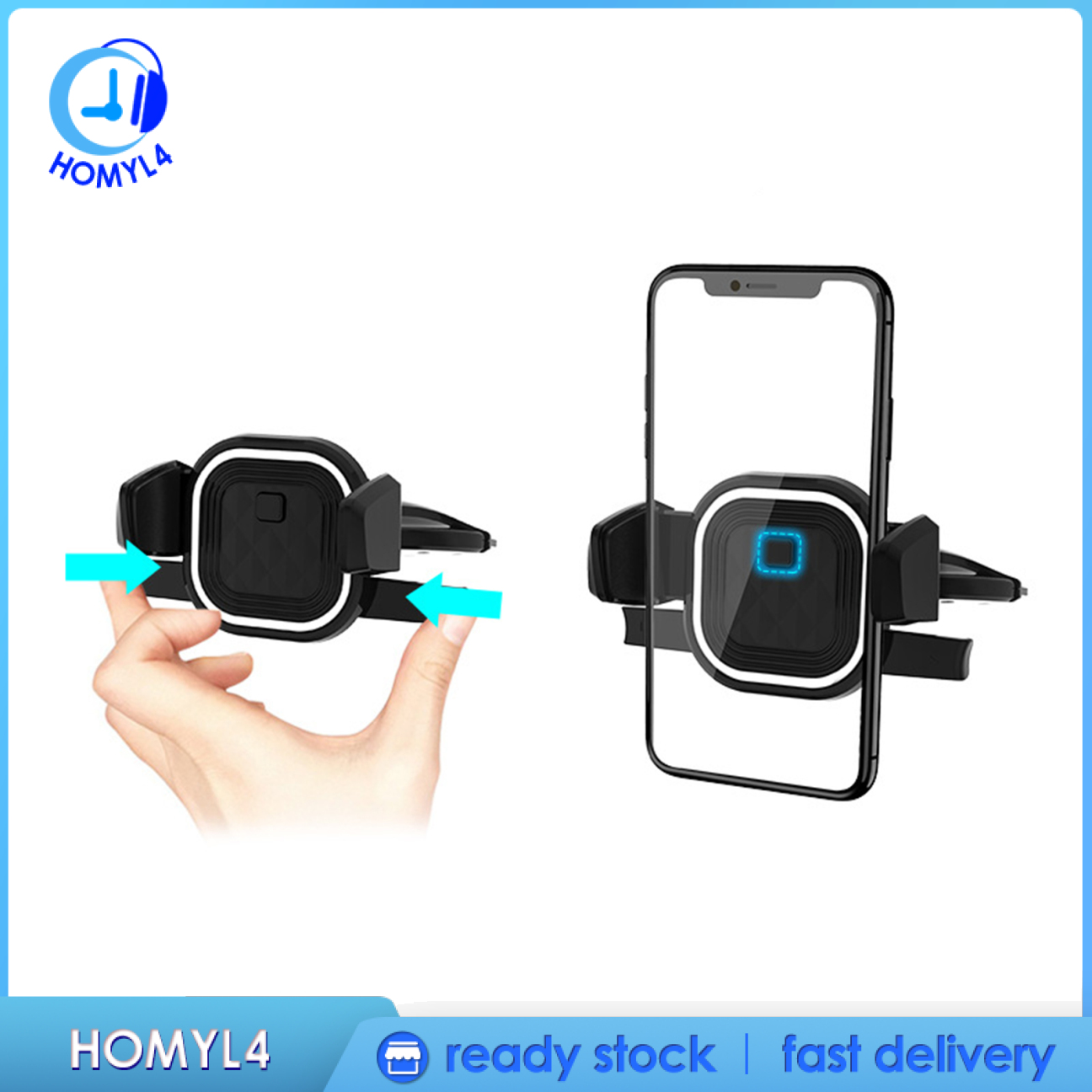 [CAMILA]Mount Universal Phone Clip 360 Degree Car Holder Stand for Smartphone