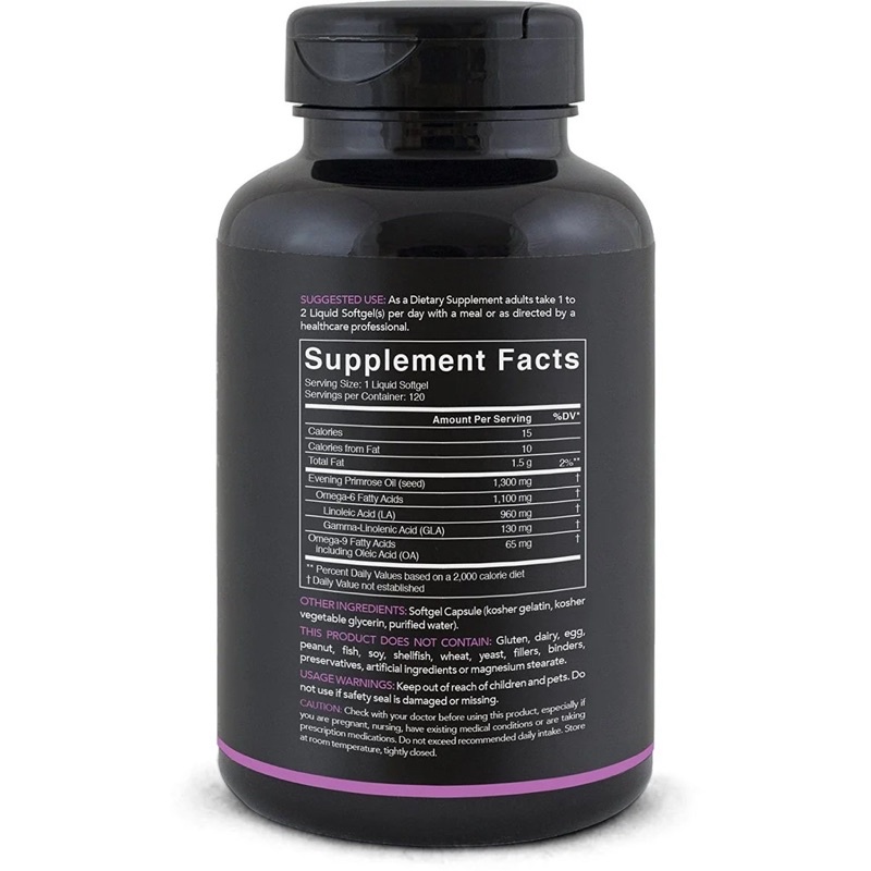 Sport Research Evening Primrose oil 1300mg tinh dầu hoa anh thảo 120viên