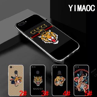 Ốp điện thoại TPU mềm trong suốt họa tiết hổ Gucci 107A cho OPPO A3S A5 A37 A39 A5S A7 A59 F1S F3 A1 F5 F7 F9 Pro