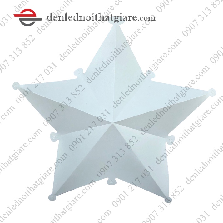 Combo 5 Lồng Đèn Nhựa Ngôi Sao 32cm