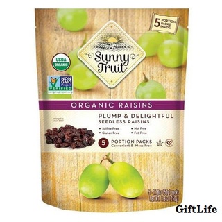 Nho khô hữu cơ sultana sunny fruit 250g - giftlife