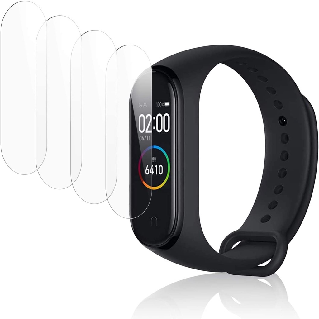 Set 5 miếng dán bảo vệ màn hình chống trầy cho đồng hồ thông minh Xiaomi Mi Band 4 (có bán lẻ một miếng)