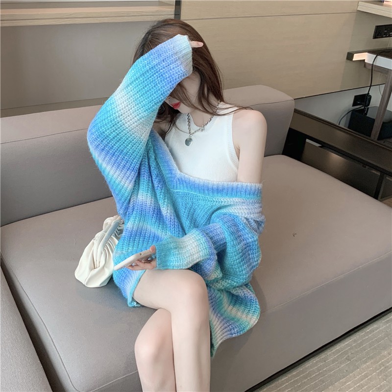 Set áo len dáng rộng kèm áo 3 lỗ crotop freesize siêu Hot