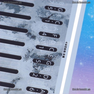 <Hot~new>Kalimba Scale Sticker Percussion Parts for Learner Musical Instrument Kit