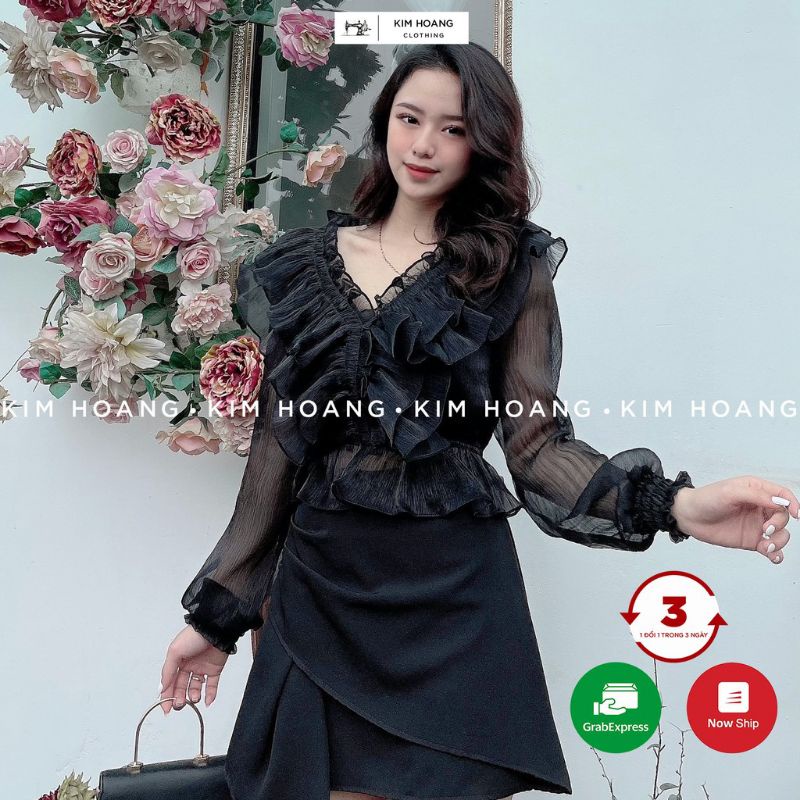 Áo bèo nhún sang chảnh