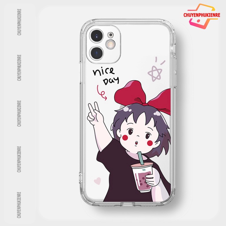 Ốp lưng iphone 6, 6s plus, 7 8 Plus, X, XS, XR, XSMAX, 11 , 12, 13 PROMAX TRONG SUỐT BÉ GÁI DỄ THƯƠNG 2022RE