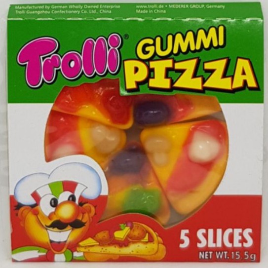 Kẹo dẻo Trolli Gummy Pizza 5 miếng Hộp 15.5g