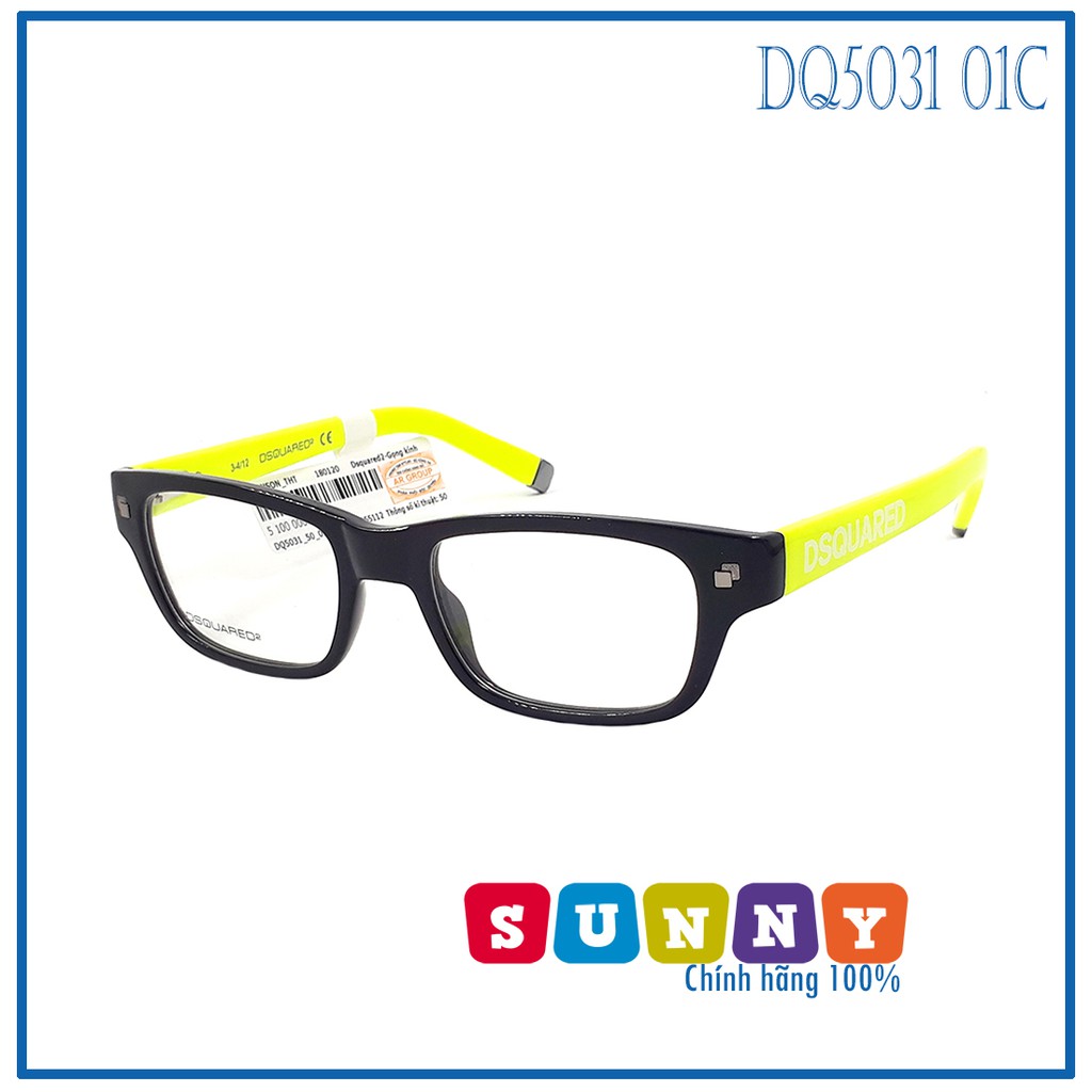Gọng kính cận DSquared2 DQ5031 - bảo hành vĩnh viễn, sp chính hãng 100%q, thiết kế dễ đeo bảo vệ mắt