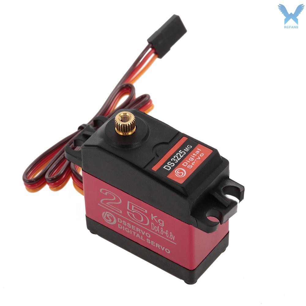 4pcs DSSERVO DS3225 Digital Servo 25KG Metal Gear High Torque Waterproof for RC Traxxas HSP Car Boat Helicopter Robot Ai