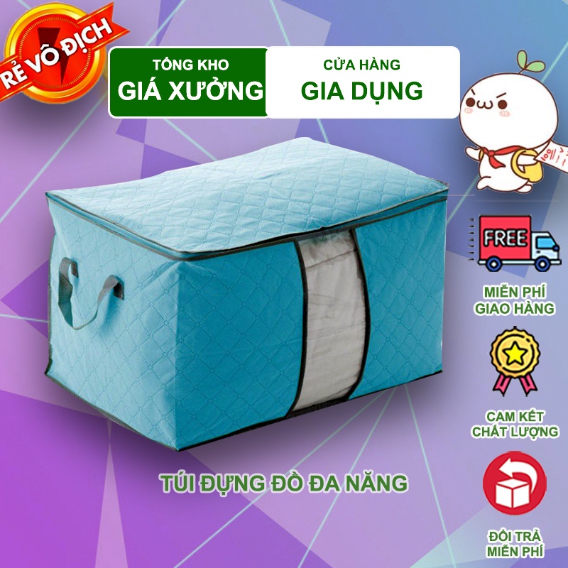 Túi Đựng Chăn Màn Đa Năng Dáng Ngang - Túi đựng quần áo cỡ lớn tiện lợi (TN03)