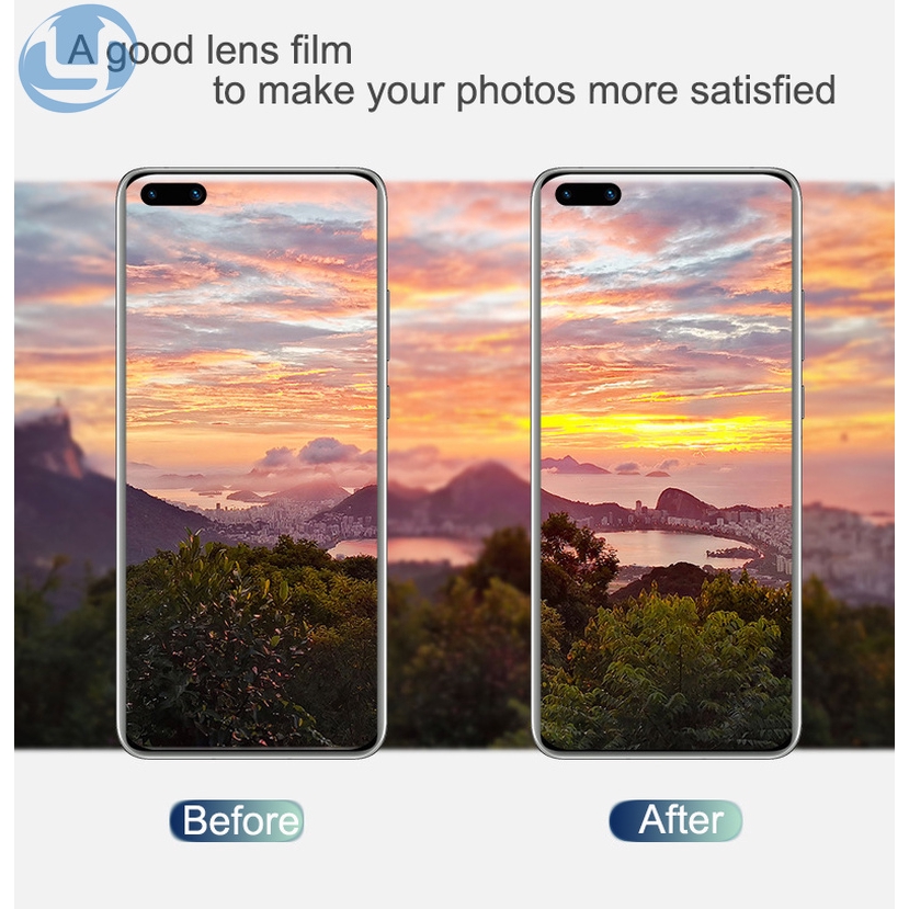 Set 2 Kính Cường Lực Bảo Vệ Camera Cho Huawei P40 P30 Pro Nova 5t 3i 7i Y6S Y9S Y9 Prime 2019