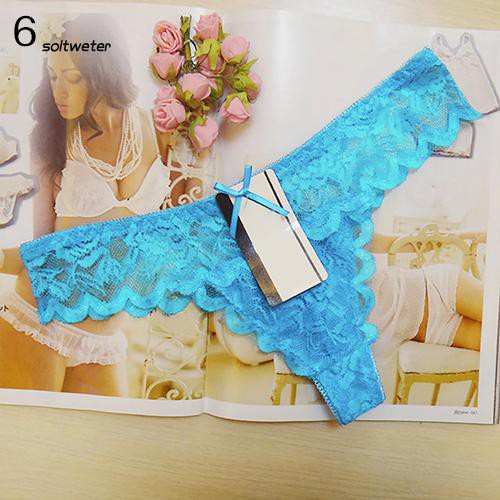 Quần lót nữ dáng chữ T thiết kế ren phối G-string thời trang quyến rũ