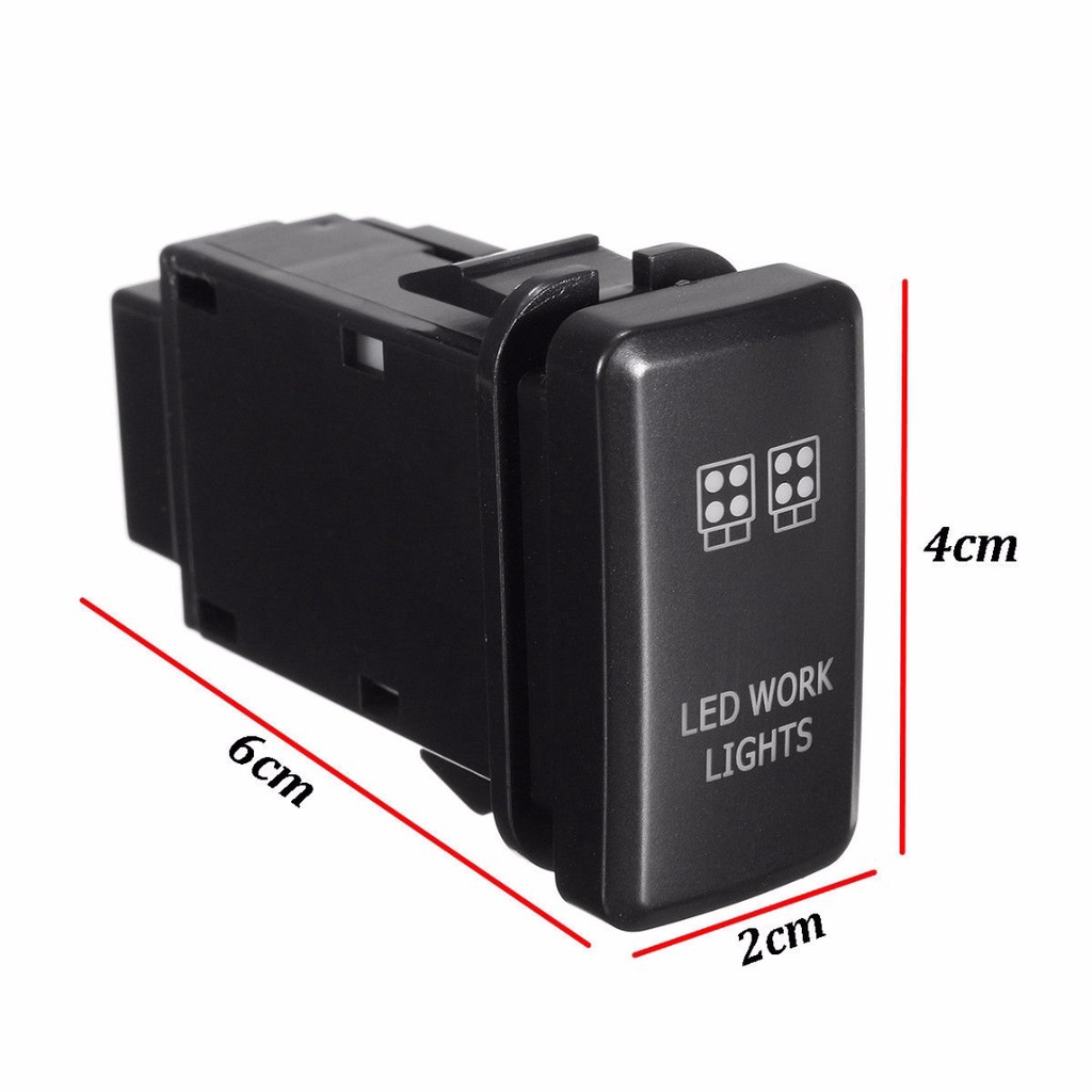 Công Tắc Nhấn Đèn LED 12V Cho Toyota Fortuner Hilux Tacoma 2005-2011